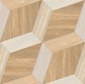 Amber Brown 3D Glossy PGVT Vitrified Floor Tiles