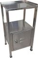 Stainless Steel Goswami Hospital Bedside Table
