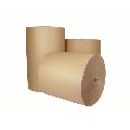Corrugated Paper Brown Plain 2 ply corrugated roll