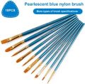 Blue Wooden Painting Brush