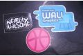 Rectangle Round laptop printed stickers