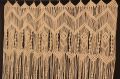 Boho Cotton Macrame Long Curtain with Brass Ring