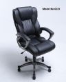 Plain mac black leather office chair