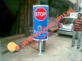 Iron Plastic Rectengular Multicolor Road Safety Sign Board