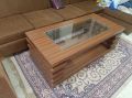 Polished 15-20 Kg Natural Wooden Square Brown Plain wooden coffee table