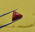 loose triangle red coral GEMSTONE