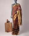 Woven Pure Loom Maheshwari Silk Saree With Blouse