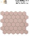 Hexagon Matt Pink Mosaic Tiles