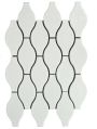 Lantern Glossy White Mosaic Tiles