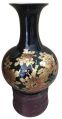 Black & Golden Bottled decorative ceramic flower vase