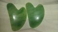 Green Polished gemstone gua sha stone