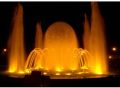 Polished Stainless Steel Round 220V decorative lighting fountain