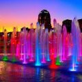 220 V rainbow lighting fountain