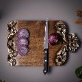 Wooden Carved with Golden Finish Chopping Board