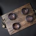 Wooden Tray With Brass Handle