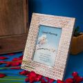 Wooden Tribal Look Photo Frame