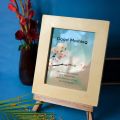 Wooden Yellow Frame With Stand