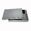 Rectangular stainless steel halwai tray