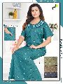 Ladies Rayon Embroidery Nighty