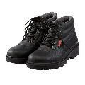 Leather Black industrial safety shoes