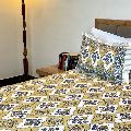 Mughal Poppy Blue Yellow Bedsheets