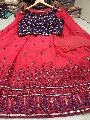 Blue Red readymade chaniya choli