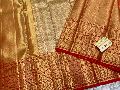 Golden Kanchipuram Silk bridal silk sarees