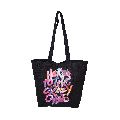 12 Oz Dyed Canvas Shopping Bag With Web Handle &amp;amp;amp;amp; Multicolor Print