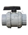 Polypropylene PP 150 PSI max Plain Irrigation Ball Valve