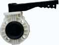 PP PP Automatic Plain GOKUL lever operated polypropylene butterfly valve