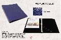 Blue Paper Laminated Menu Folder