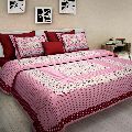 Multicolor Printed king size bed sheets