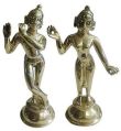 Brass Panchdhatu Iskon Radha Krishna Statue