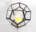 Decorative hexagonal shape Candle Holder/Hurricane