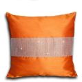 Orange Silk Cushion Covers