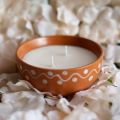 Double Wick Simple Encrust Bowl Candle