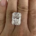 Radiant White Moissanite Diamond, D E F Colour