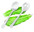 Stainless Steel Salad Server Fork &  Spoon Set