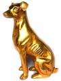 12 Inch Brass Dog Statue