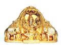 Gold Plated Brass Ganesha Statue