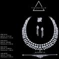 Illusion Setting Diamond Necklace Set