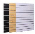 Aluminium Wooden Off White Plain Matt Square slatwall panels
