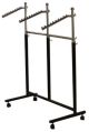Straight Black Plain Polished Coated Generic stainless steel garment stand hanger