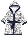 Cotton baby hooded bathrobe