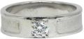 Solid White Gold Diamond Ring with IGI Certification
