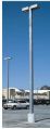 Mild Steel Silver Painted square pipe street light pole