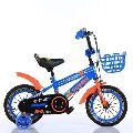 14 Inch Blue & Orange Kids Bicycle