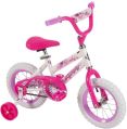16 Inch Pink & White Kids Bicycle