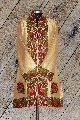 Golden Aari Embroidered Kashmiri Long Coat