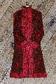 Red Aari Embroidered Kashmiri Long Coat